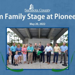 Ribbon Cutting - Dignam Family Stage at Pioneer Plaza May 20, 2022