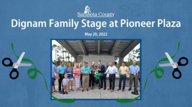 Ribbon Cutting - Dignam Family Stage at Pioneer Plaza May 20, 2022